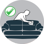 DivaSalotti spolverato il vostro divano, salottto o poltrona come qualsiasi altro oggetto della vostra casa